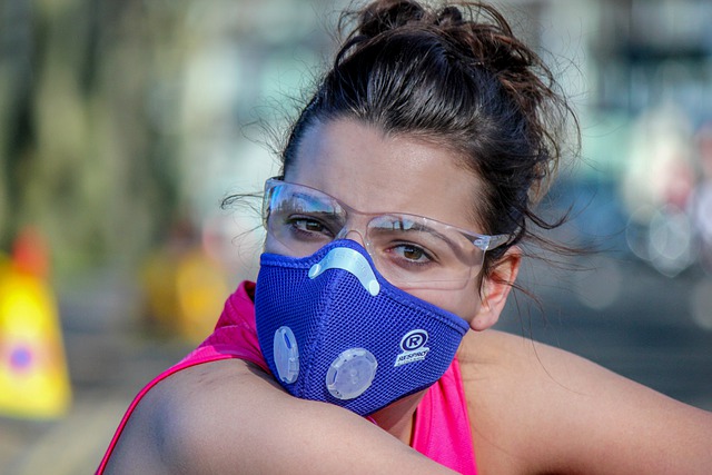 mascarillas y gafas empañadas
