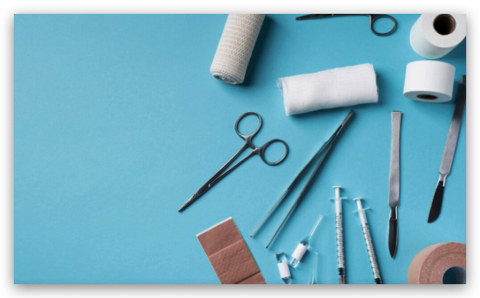 fabricación de material médico